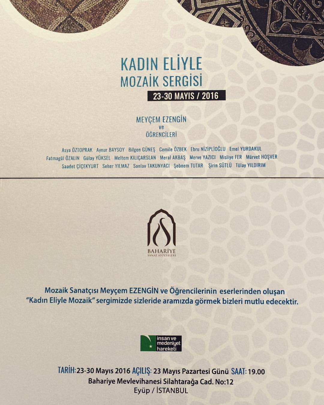 KADIN ELİYLE MOZAİK SERGİSİ